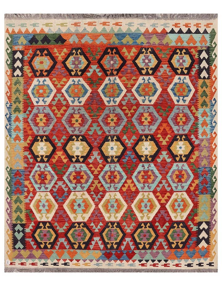 Tapis Kilim de Maimana Afghanistan - 296 x 244 cm pour la vente par Imaco Rugs