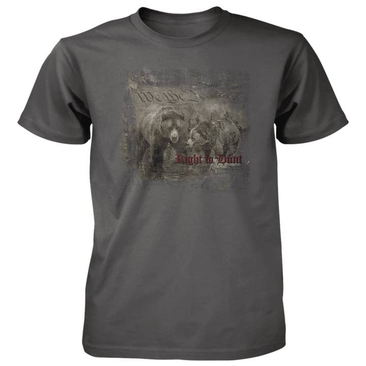 Het Recht om op Beren te Jagen - 4,5 oz Katoenen T-Shirt voor wholesale door Old Country Outfitters