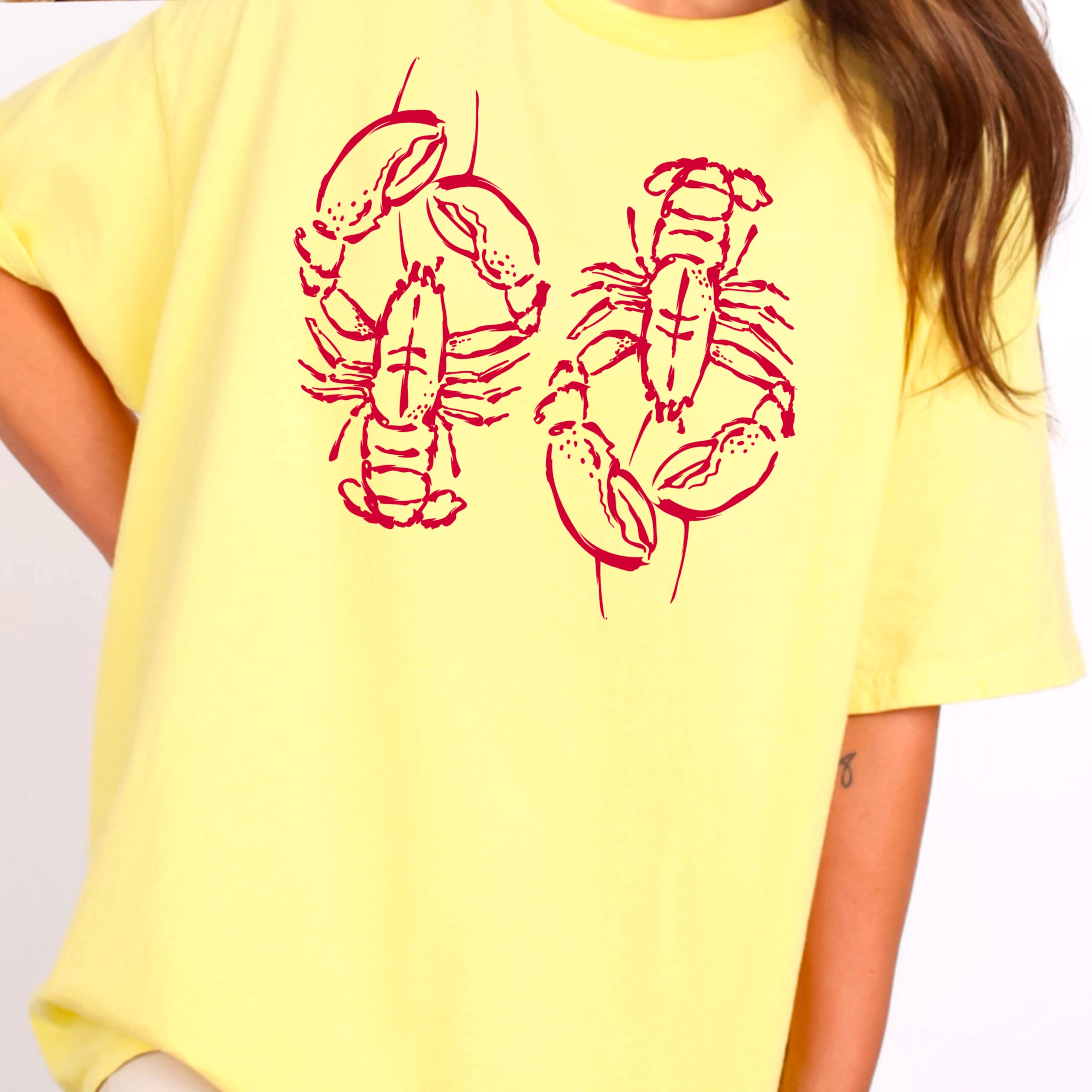 Shoppe SHC - Wholesale T-Shirt (Graphic) - Women's - Spring 2025 Coastal Aesthetic Lobster | Graphic Tee |Gildan 31