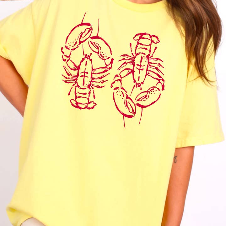 Shoppe SHC - Wholesale T-Shirt (Graphic) - Women's - Spring 2025 Coastal Aesthetic Lobster | Graphic Tee |Gildan 31