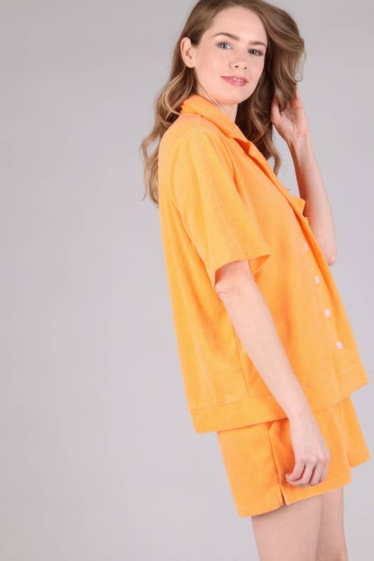 Peace Love Line - Wholesale Shorts - Women's - TOWEL TERRY SOFT POCKET SHORTS16