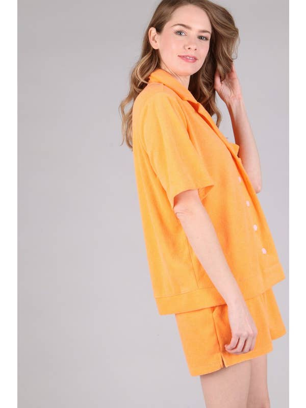 Peace Love Line - Wholesale Shorts - Women's - TOWEL TERRY SOFT POCKET SHORTS16