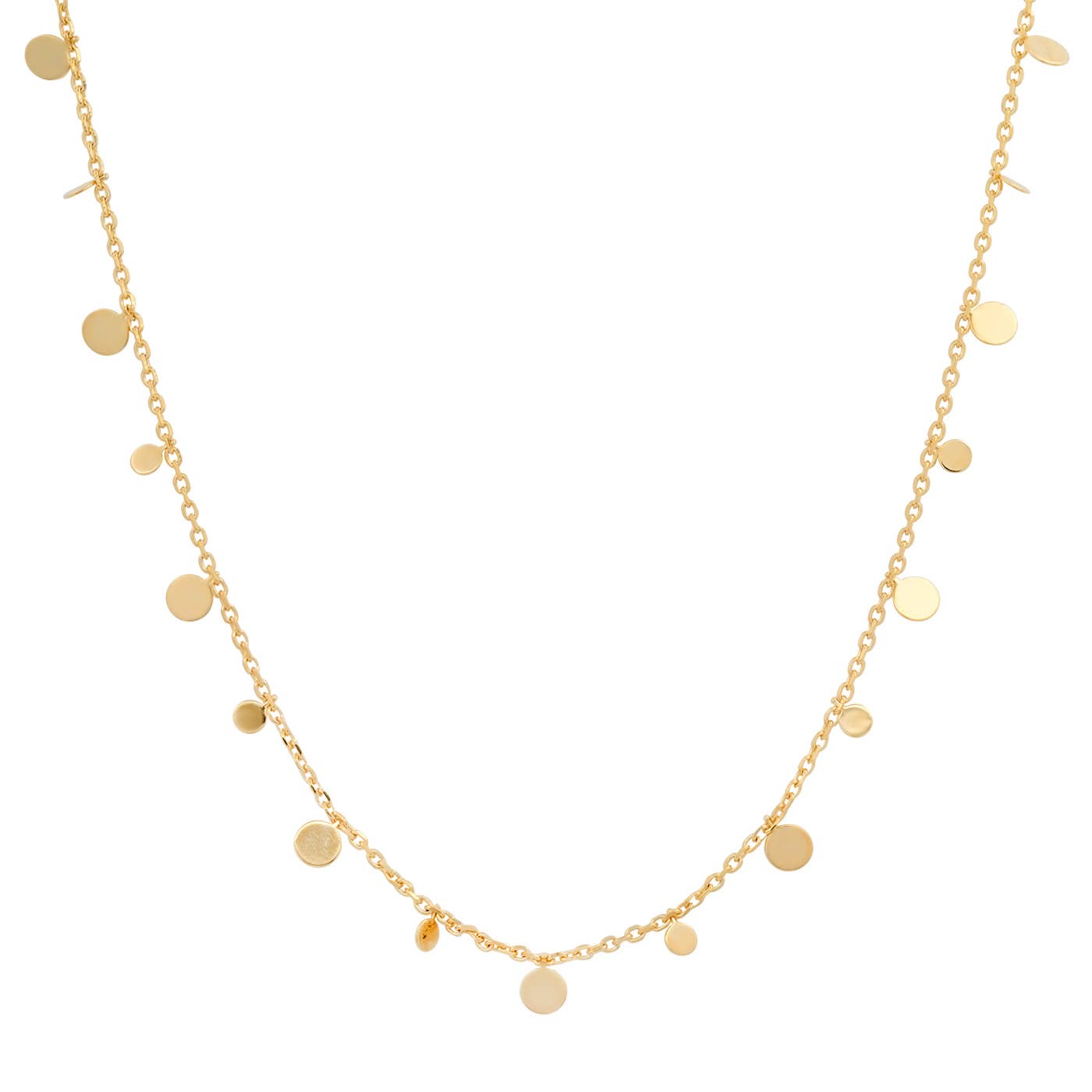 Gold Vermeil Chain with Discs for wholesale on Faire0