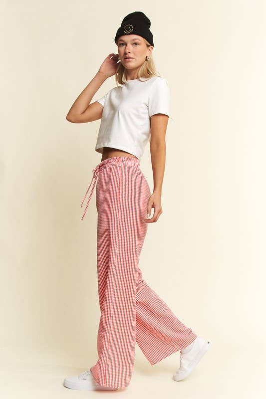 JADE BY JANE - Wholesale Pants - Women's - Gingham boxer pants11