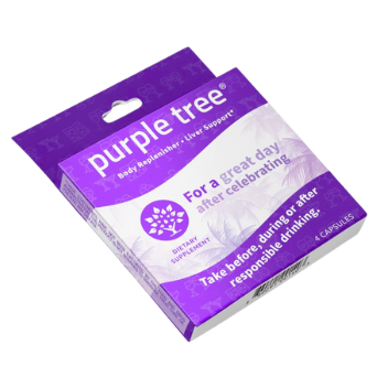 Purple Tree Labs - Wholesale Oral Supplement/Vitamin - Purple Tree Post-Celebration Kit POS - 20 To-Go Packs1