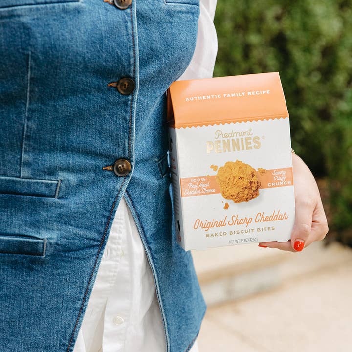Piedmont Pennies - Wholesale Crackers - Original Sharp Cheddar Cheese Crackers, Boxes (6)3