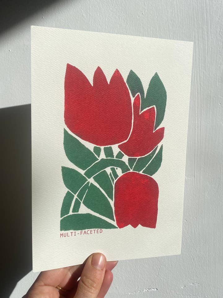 Multi-Faceted A5 print for wholesale by Ludovica Perosin