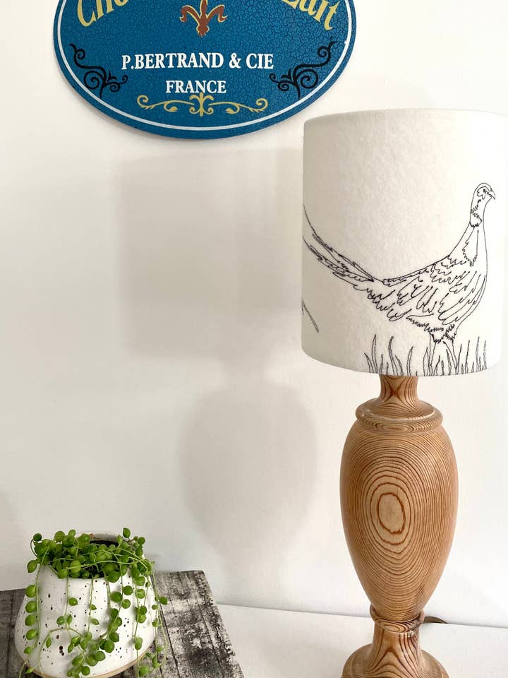Pheasant Lampshade for wholesale by melody ryder designs