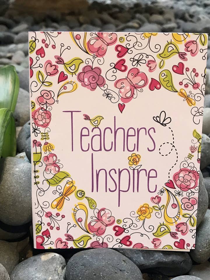 Carte de vœux Teachers Inspire pour la vente par Treasures of the Heart