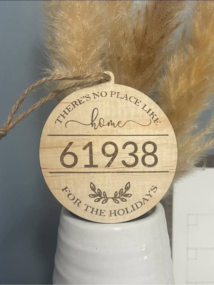 Zip Code Ornament for wholesale by Trendy Vine Designs