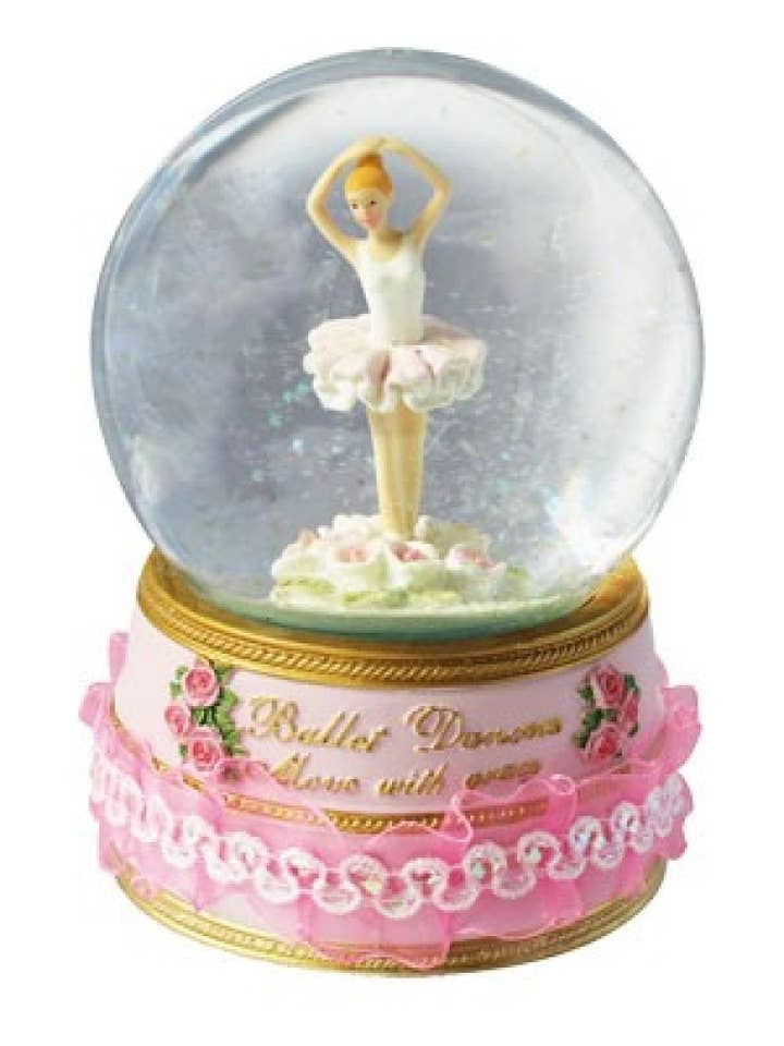 Globe à paillettes avec ballerine pour la vente par Musicbox Kingdom