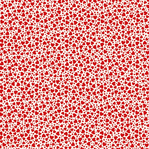 Rote Herzen - 70 x 100 cm für den Großhandel von Grafiche Tassotti