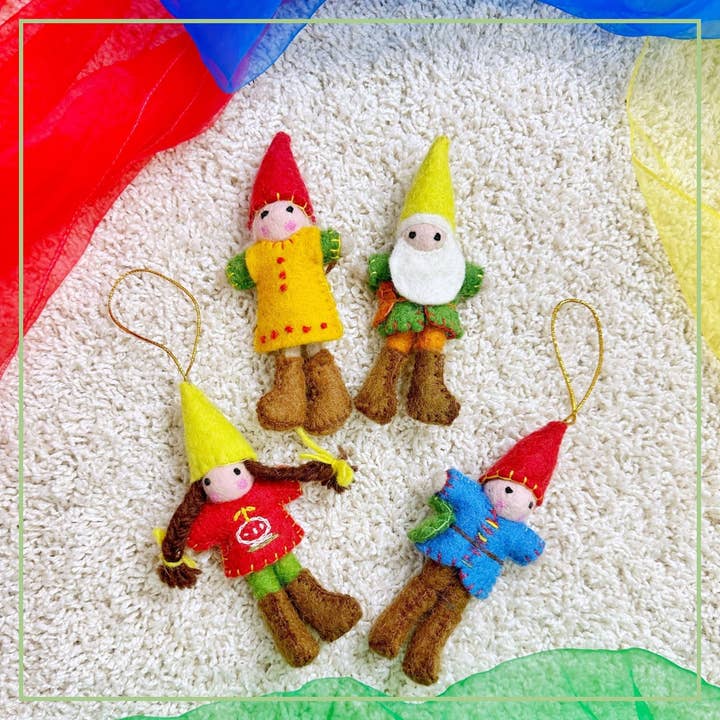 OmaOmaOma! - Wholesale Doll - Kids - Waldorf Gnome Doll Set - Handcrafted Felt Characters Ages 3+1
