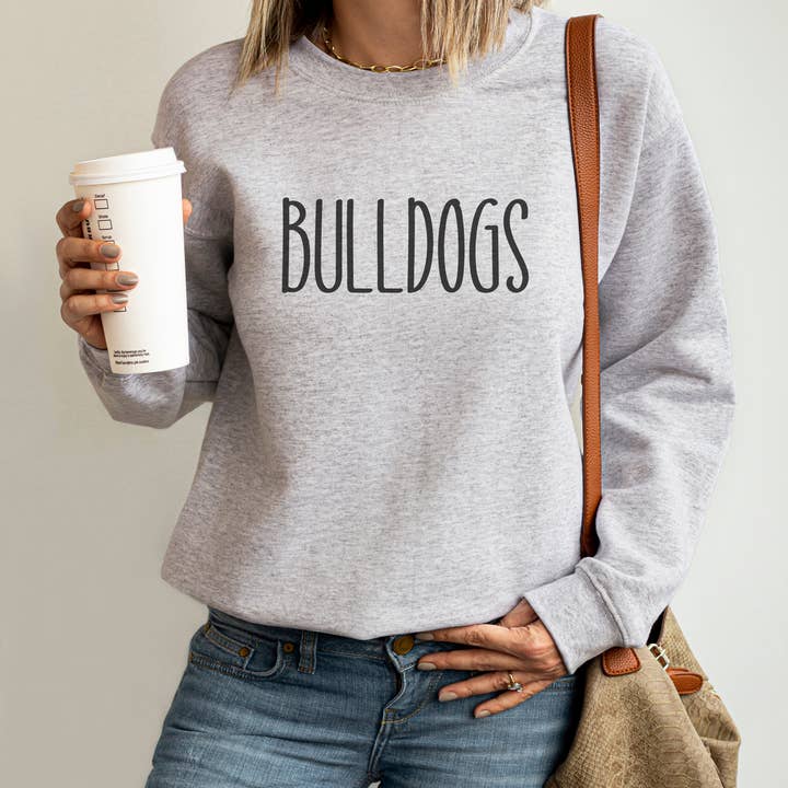 Fan Gear Central – wholesale Sweatshirt med tryck - Dam – Bulldogs Mascot Skoltröja