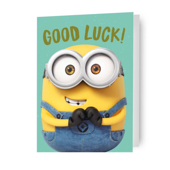 Despicable Me Minions 'Good Luck' Card for wholesale by Danilo Promotions Ltd