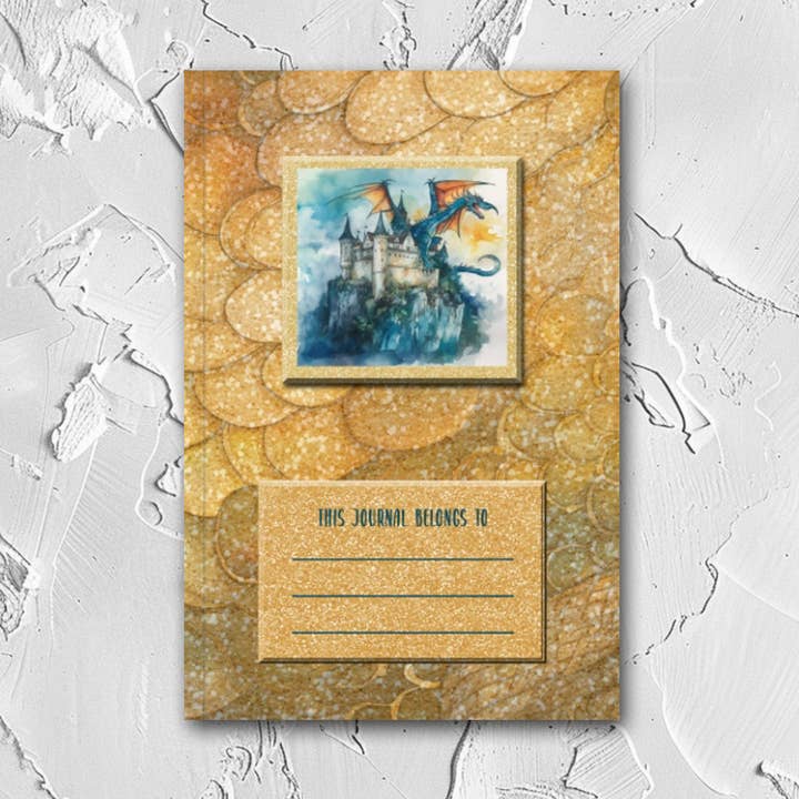Dragon Lined Journal for wholesale by Gilded Iris Designs, LLC