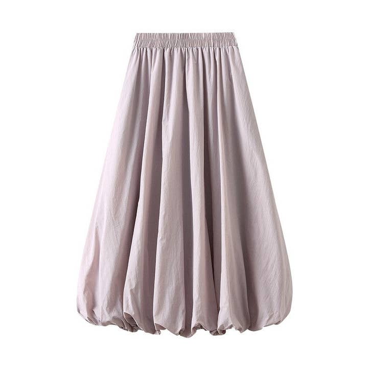 UZ Wholesale Store - Vente Jupe – femme - Jupes lanternes taille élastique unies en ligne A2