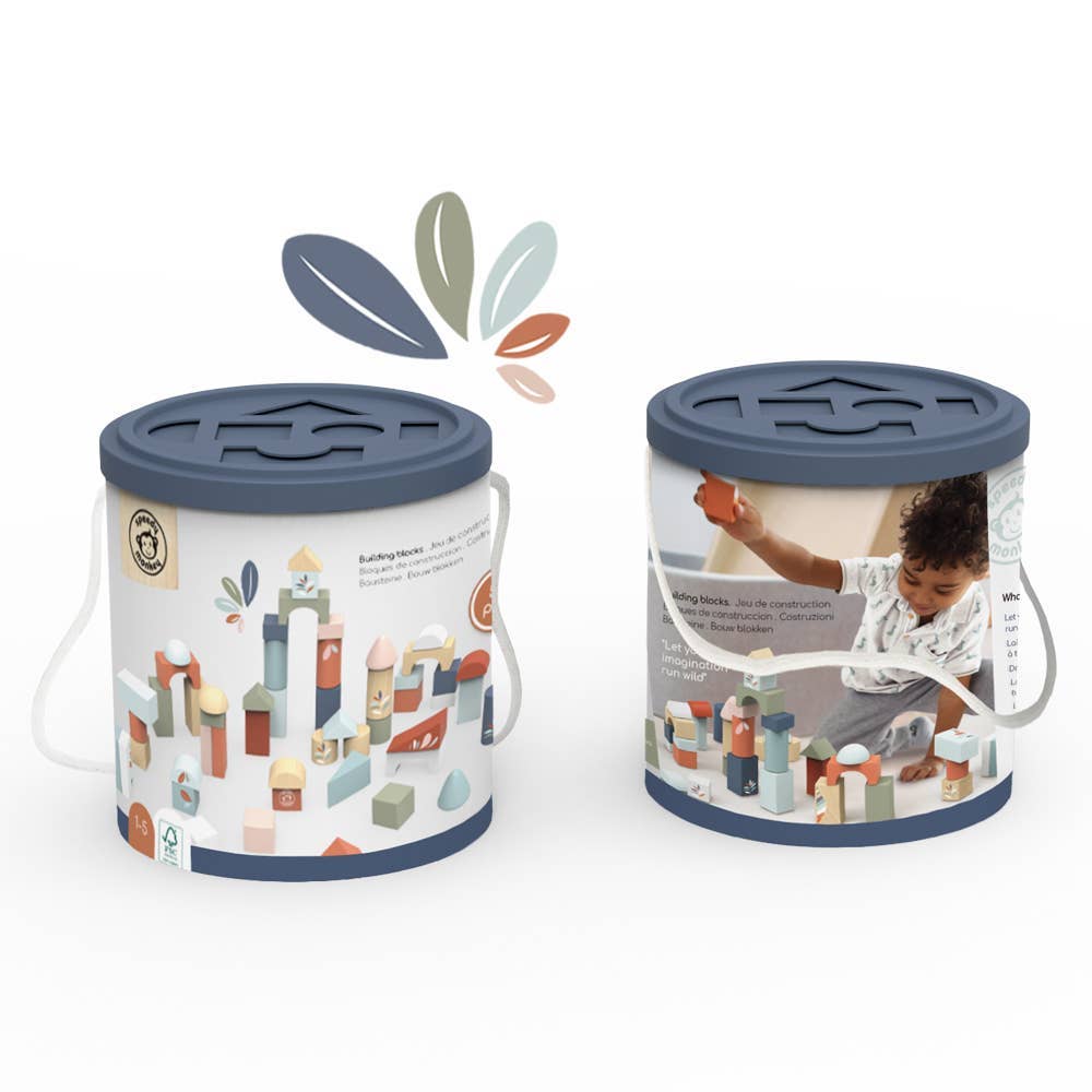 BTL Diffusion UK LTD – wholesale Blocks – Kids & baby – Speedy Monkey Building Blocks (50pcs) With Shape Sorter2