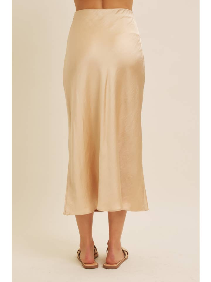 in february - Wholesale Skirt - Women's - HIGH QUALITY THICK SILKY SATIN BIAS CUT MAXI SKIRT