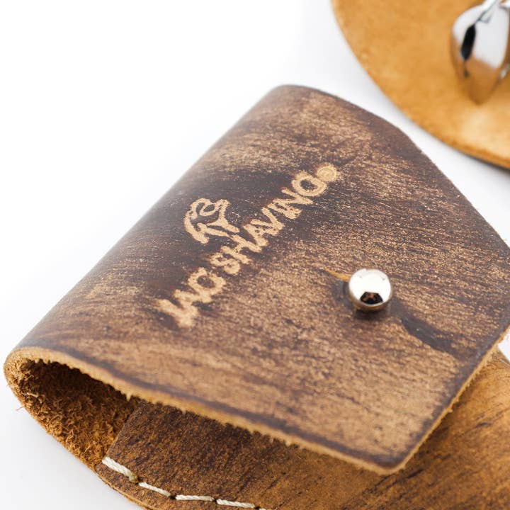 Custodia in pelle pura ideale per il tuo rasoio da barba per la vendita all'ingrosso da parte di Jag Shaving