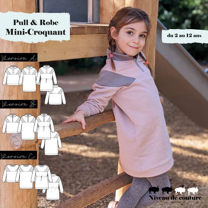 Modello Maglione e Abito Mini-Croccante 2/12 anni per la vendita all'ingrosso da parte di Super Bison