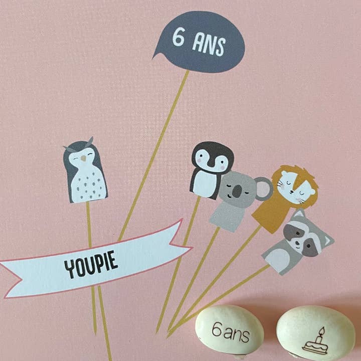 HG06- Karte und gravierte Samen zum Einpflanzen 6 Jahre für den Großhandel von Editions de Mai