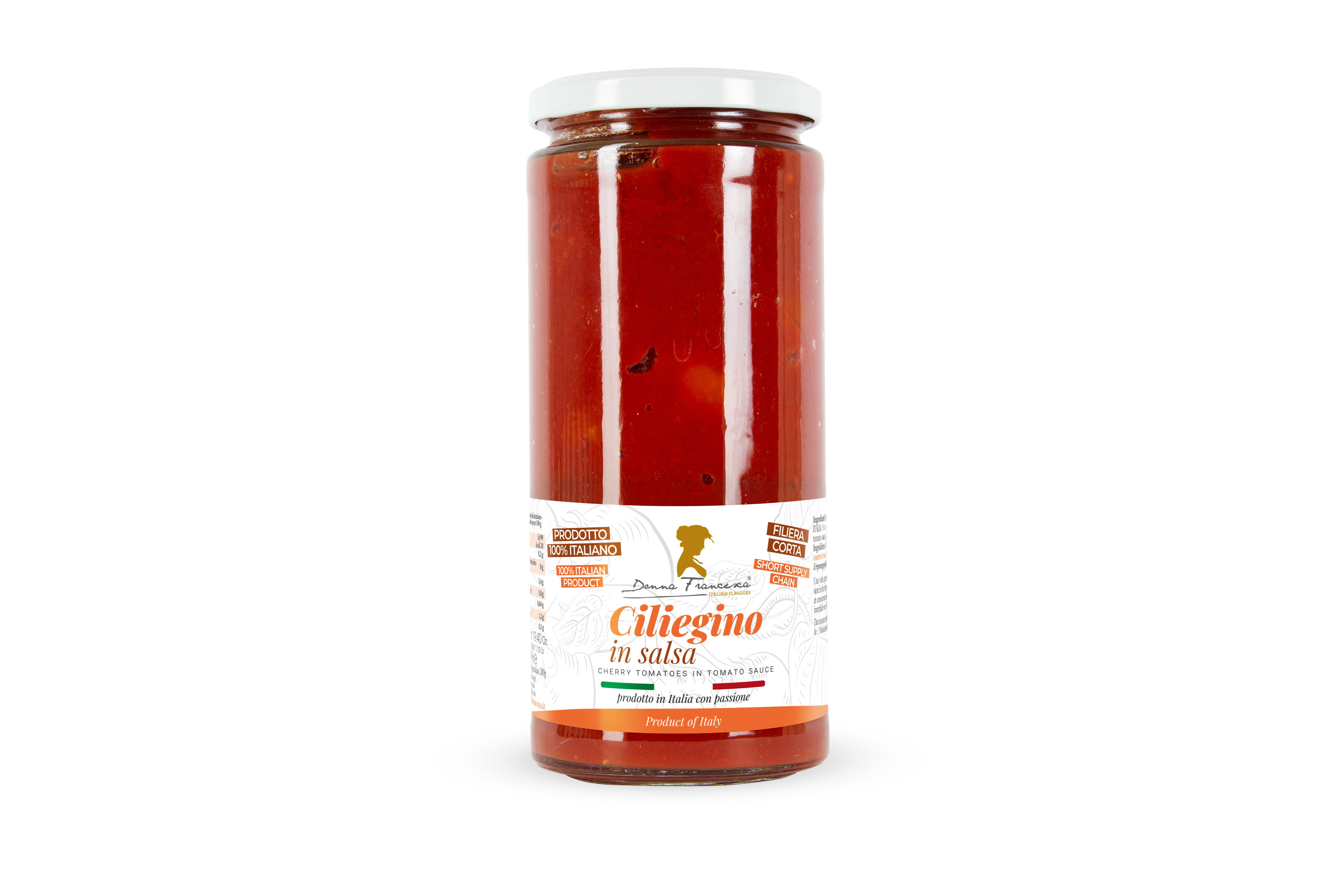 Donna Francesca - Wholesale Sauce - Cherry in Sauce 550 g - Made in Italy Premium Quality1