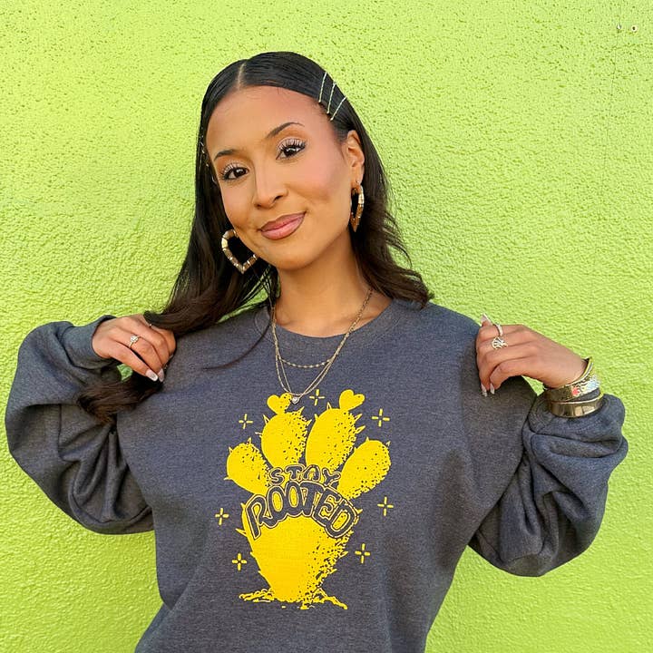 Unisex Char Stay Rooted Sweatshirt for wholesale by Mi Vida