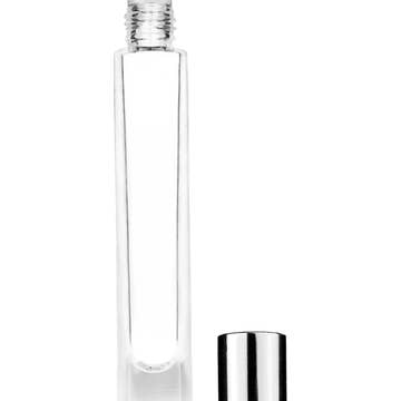 Best Bottles - Vente Supports pour huile essentielle - Grande bouteille en verre cylindrique transparent avec bille roulante en métal-9 ml2