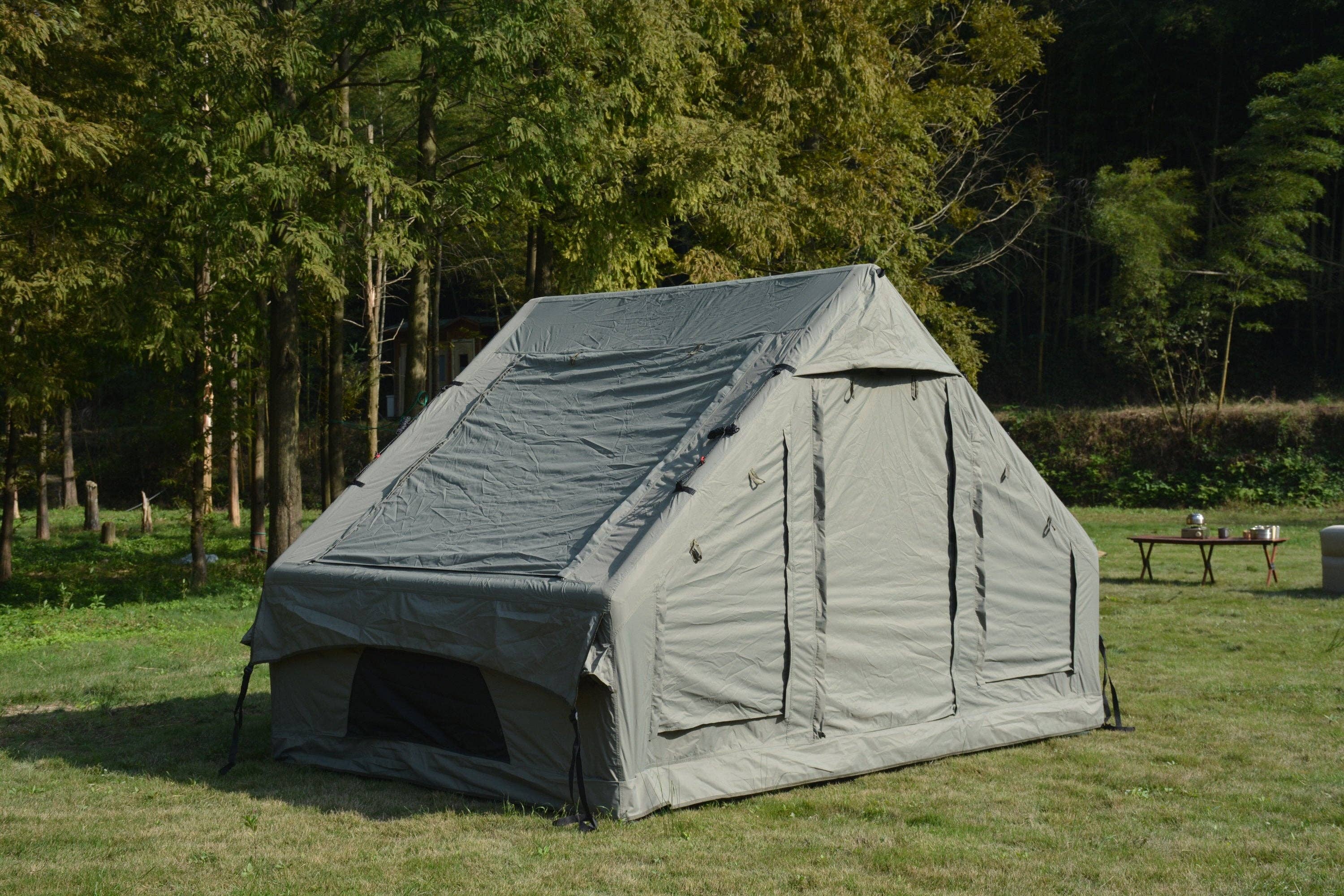 39F Inc. - Wholesale Tent - Inflatable 4–6 Person Camping Tent with Stove Jack Green16