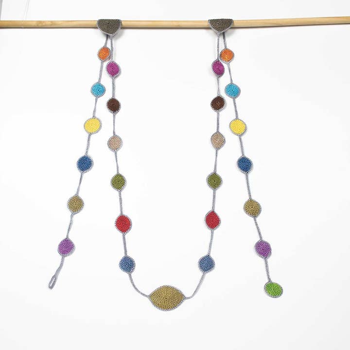 Silk Wool and Bijoux - Wholesale Scarf - Women's - Rainbow OYA Scarf Necklace2