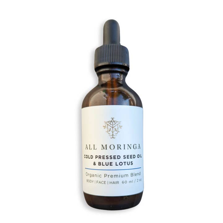 Sacred Moringa & Blue Lotus Ritual Oil – Organic, Cold-Pressed Nourishment for Skin & Soul for wholesale by All Moringa