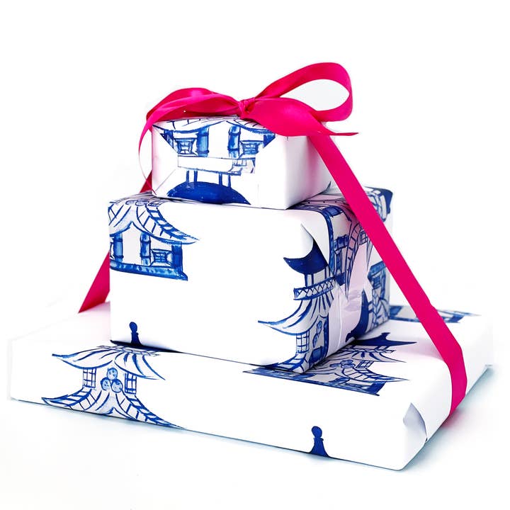JOSIL Paperie & Gift - Wholesale Wrapping Paper Roll - Pagoda Gift Wrap1
