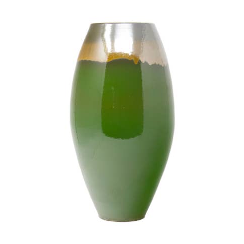 Green Ceramic Vase - Modern Design - Made in Italy for wholesale by LABORATORIO CERAMICA ARTISTICA DI CATERINA PORCU