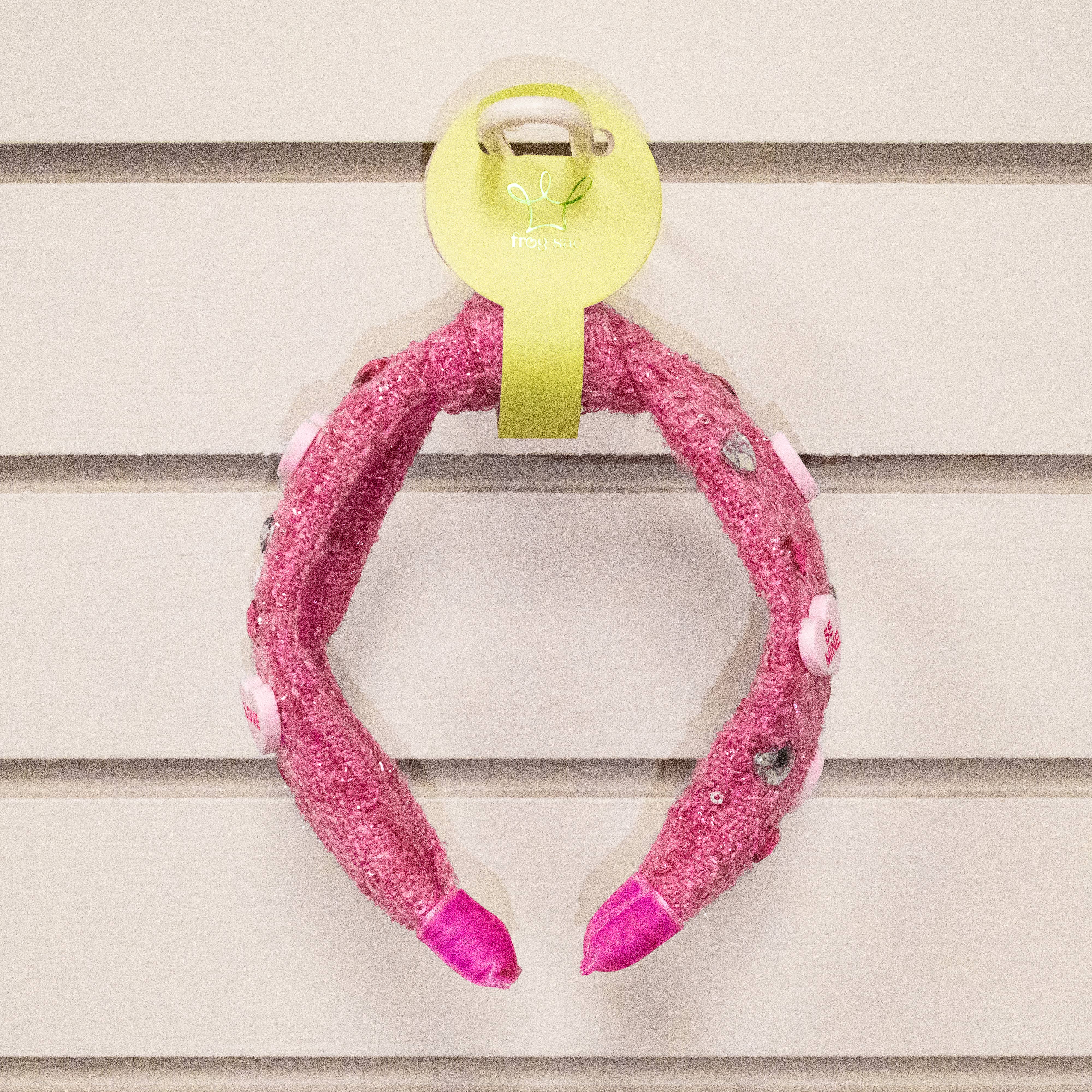 Frog Sac - Vente Serre-tête – enfant - Bandeau noué orné pour enfants - Cœur de Saint-Valentin bonbon7