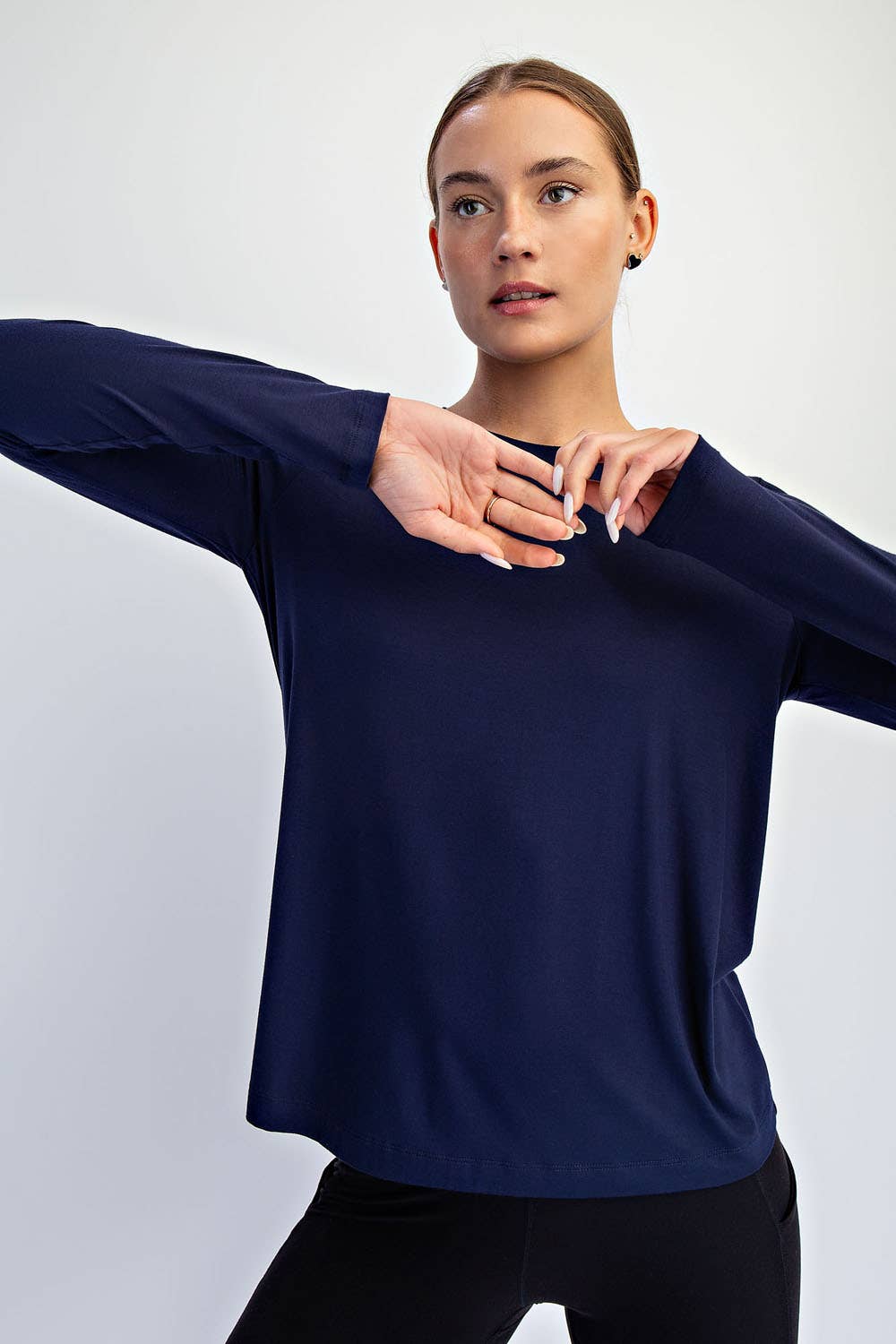 Rae Mode - Wholesale Lounge Top - Women's - VISCOSE MODAL LONG SLEEVE TOP28