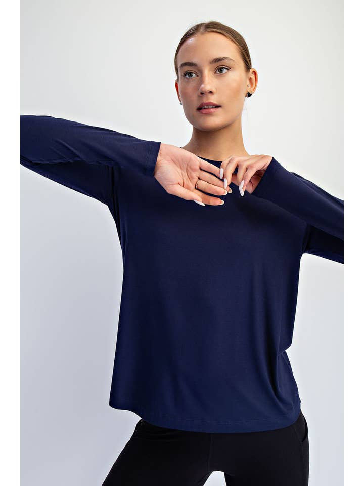 Rae Mode - Wholesale Lounge Top - Women's - VISCOSE MODAL LONG SLEEVE TOP28