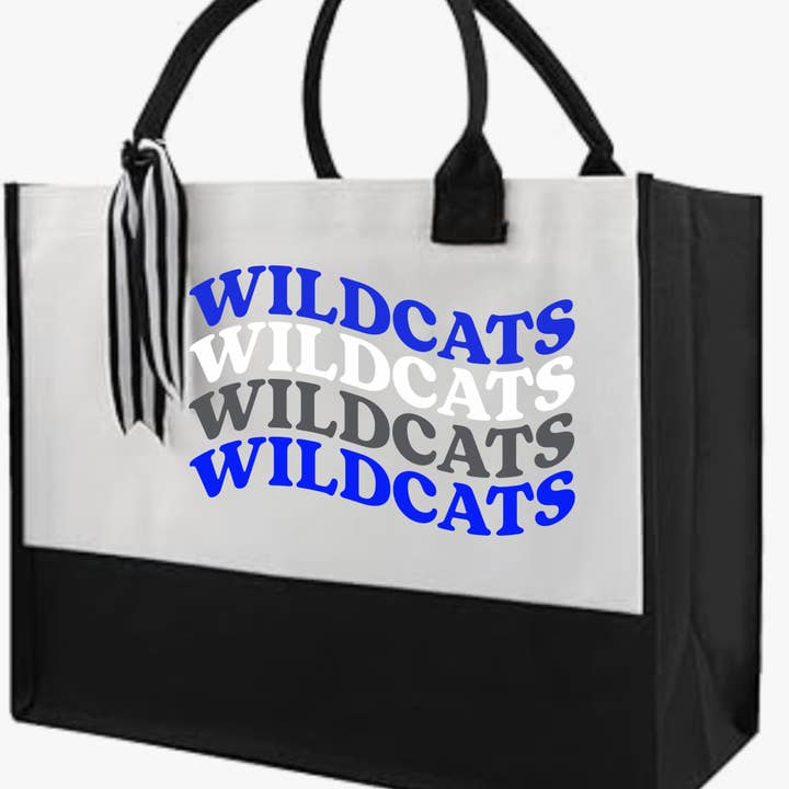 Wildcats Tote Bag for wholesale by Top Knot Apparel