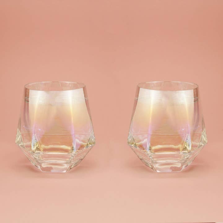 MAGS - Wholesale Cocktail/Liquor Glass - diamond glasses set of 21
