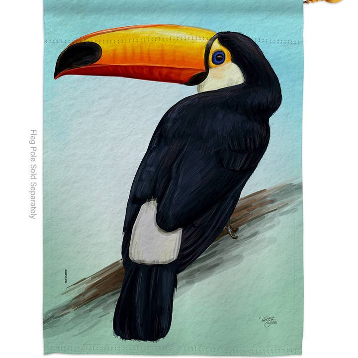 Two Group Flag Co – wholesale Flagga – Flagga Toco Toucan Bird Tropical Garden House 2-sidig hem1