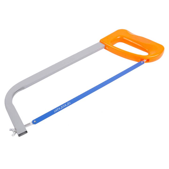 Orange 30cm Carbon Steel Hacksaw - By Blackspur for wholesale by Rinkit Ltd