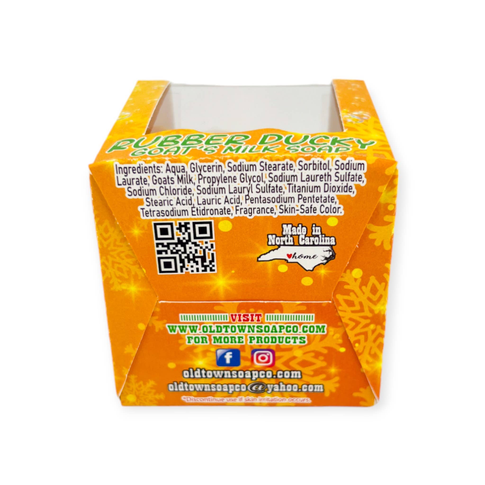 Old Town Soap Co. – wholesale Bar Soap – Box of 12 Christmas Rubber Ducky Goat's Milk Soaps20