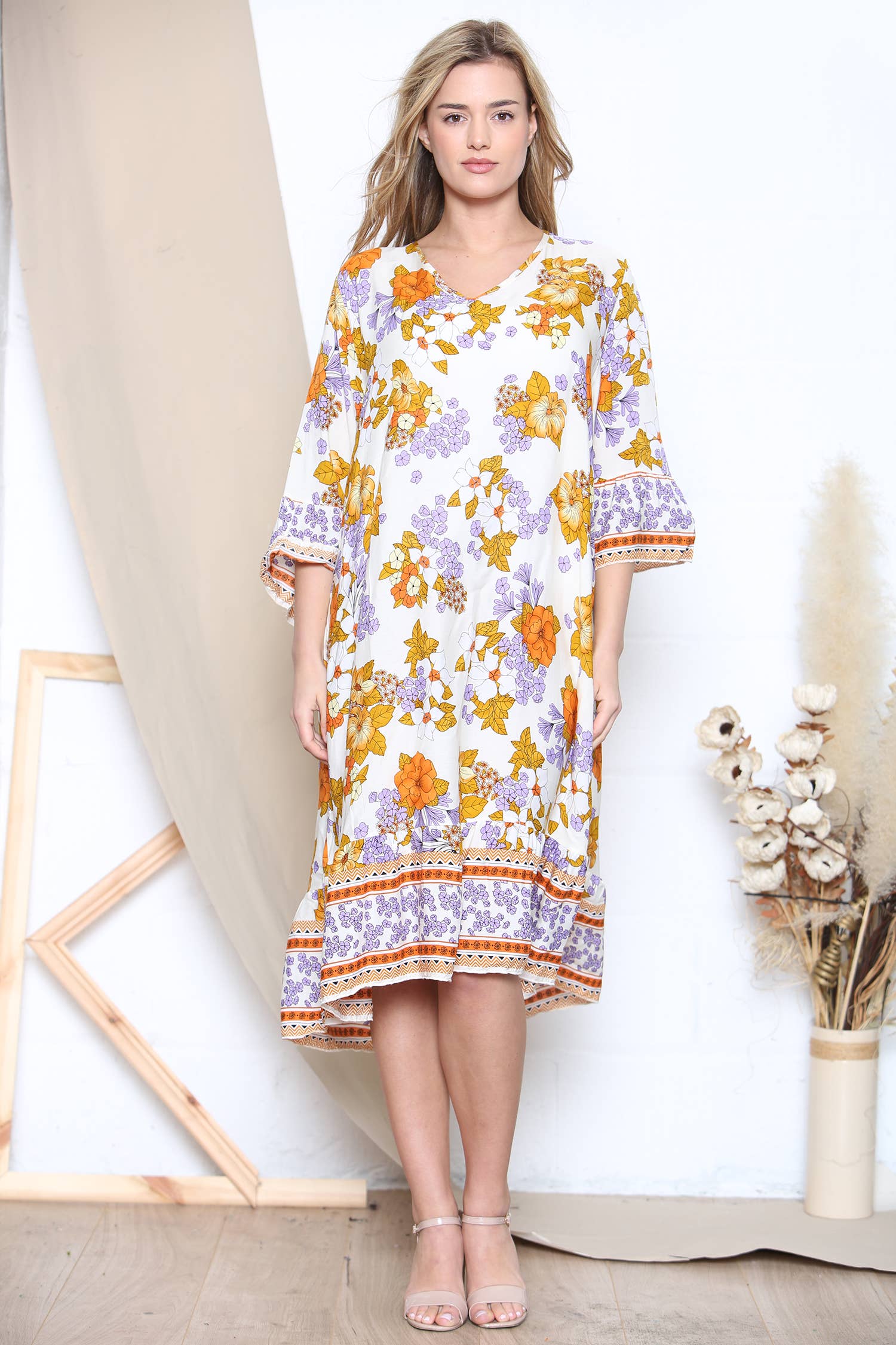 Lucy Sparks - Vendita all'ingrosso Vestito - Donna - Abito leggero a stampa floreale8