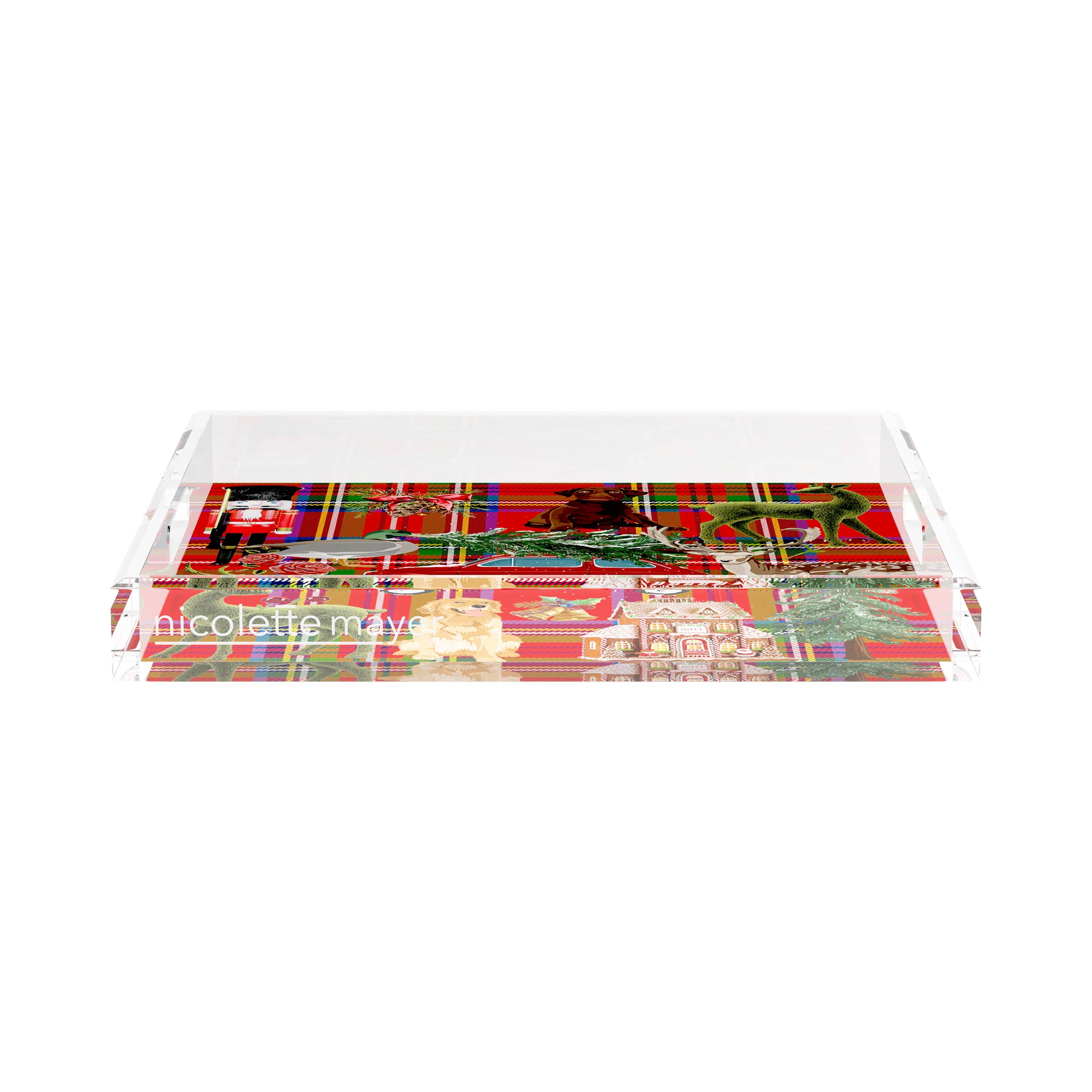 Nicolette Mayer Collection - Wholesale Decorative Tray - Ultimate Christmas Acrylic Square Decorative Tray36