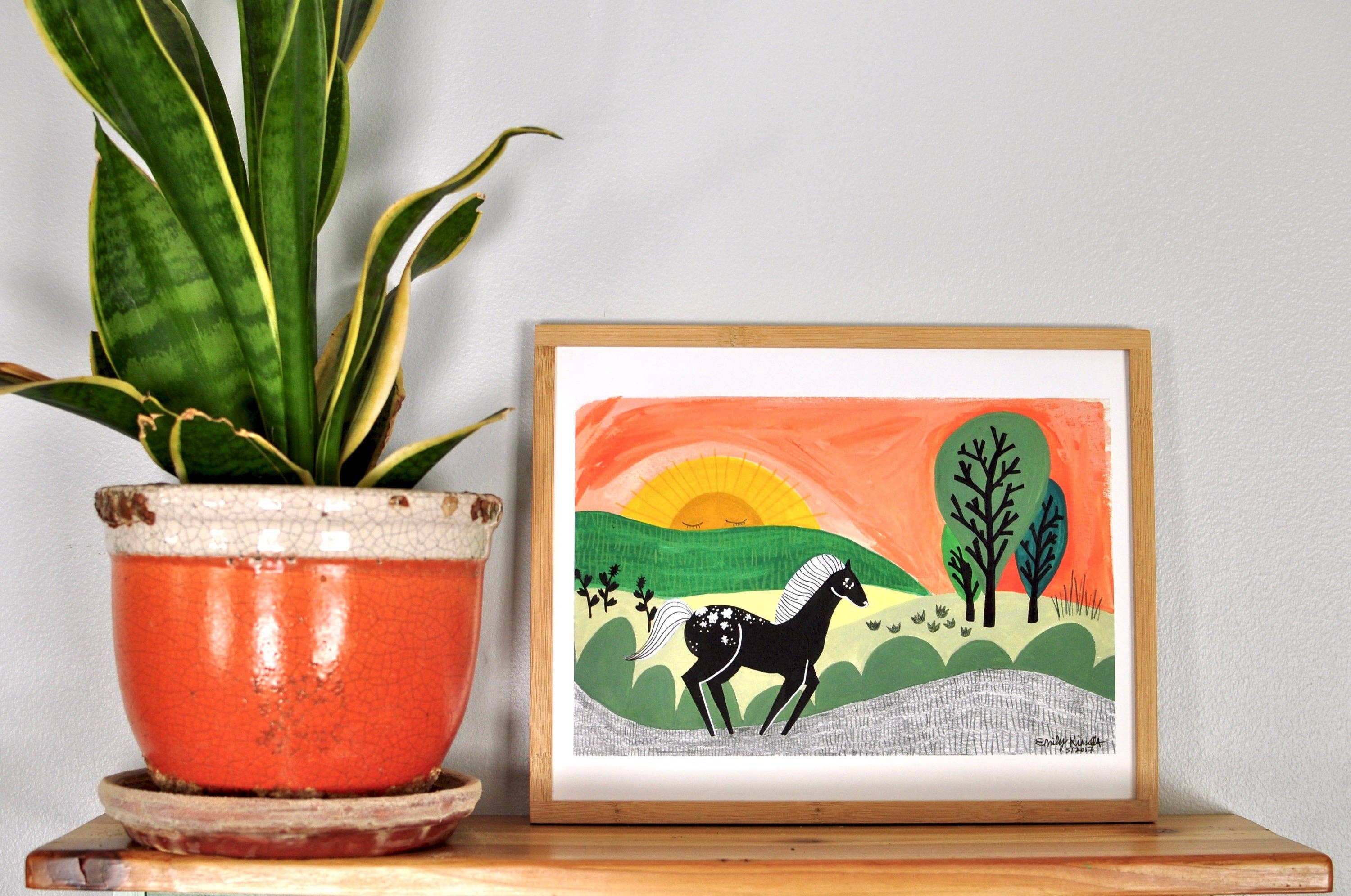 Dream Folk Studio - Vendita all'ingrosso Stampa artistica - Black Beauty - Wild Horse - Stampa artistica3