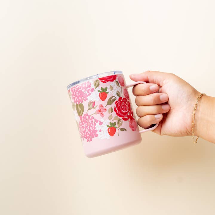 The Darling Effect - Wholesale Insulated Mug/Tumbler - 14 oz Insulated Mug-Rose Garden