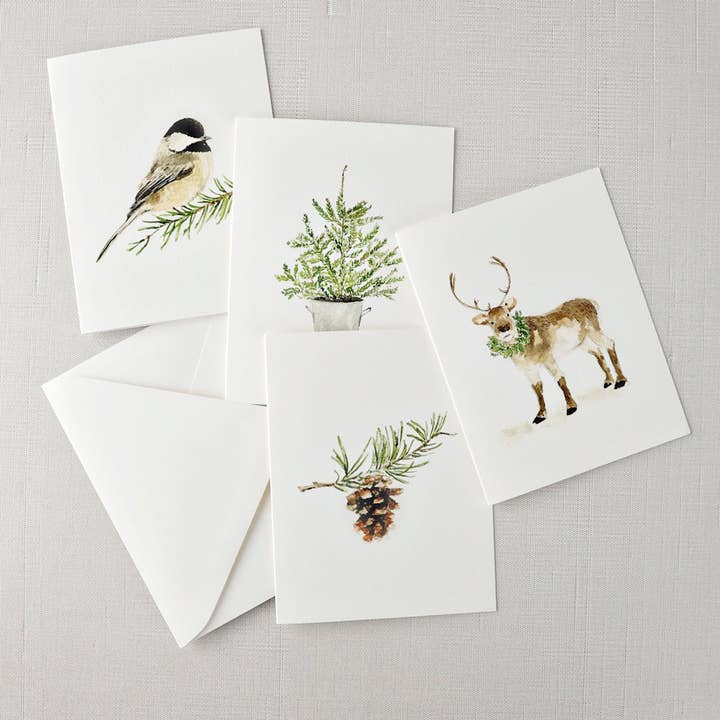 emily lex studio - Wholesale Stationery/Notecard Set - evergreen notecard set