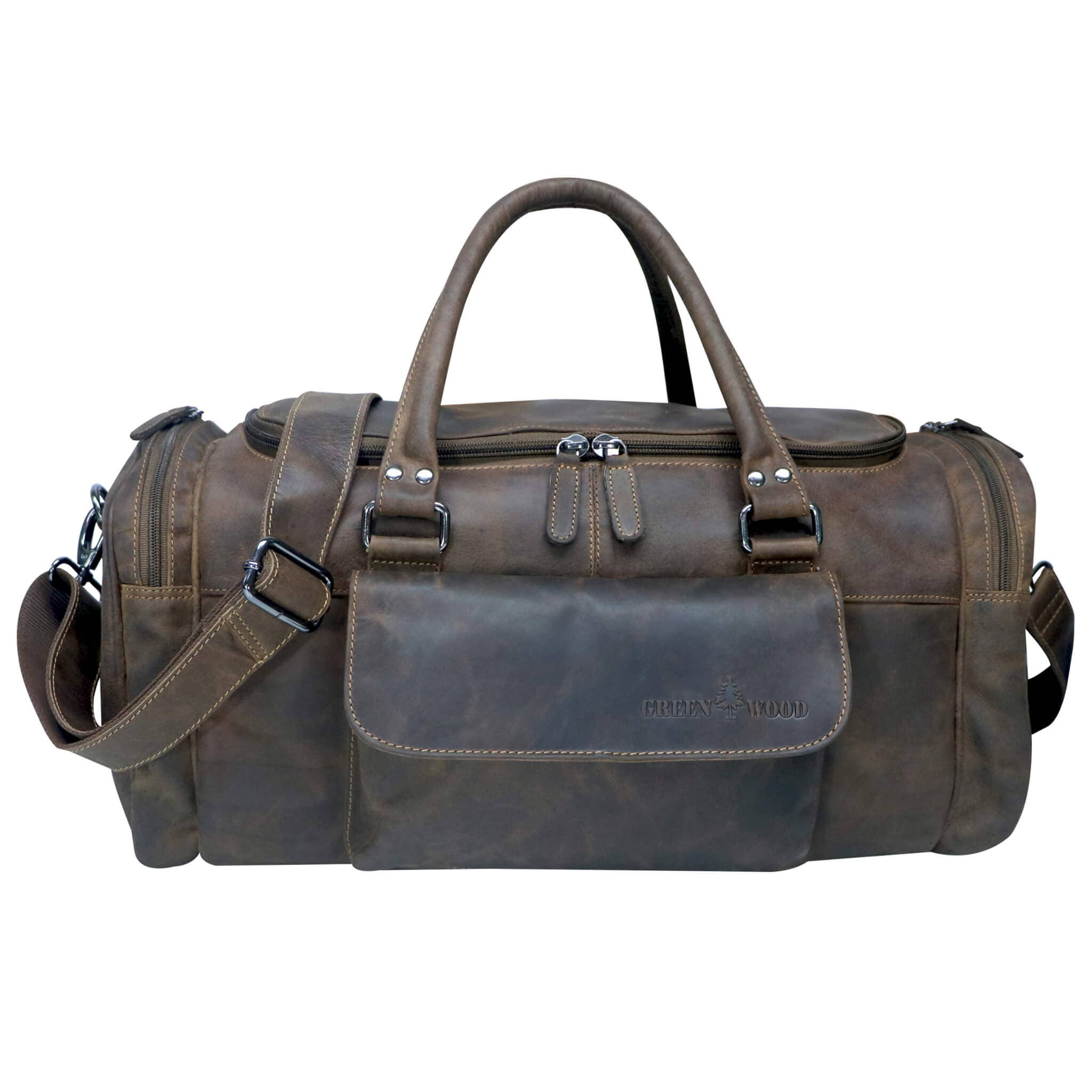 Greenwood - Wholesale Duffel- en weekendtas - Uniseks - Greenwood Finn leren sporttas en kleine reistas voor mannen en vrouwen24