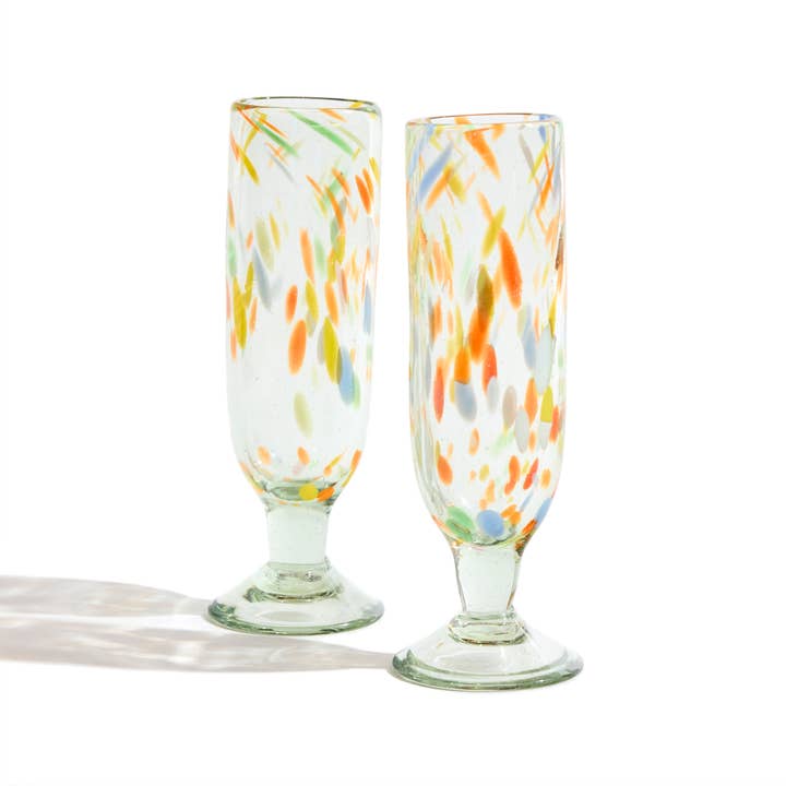 Global Goods Partners - Wholesale Champagne Flute - Confetti Champagne Glass