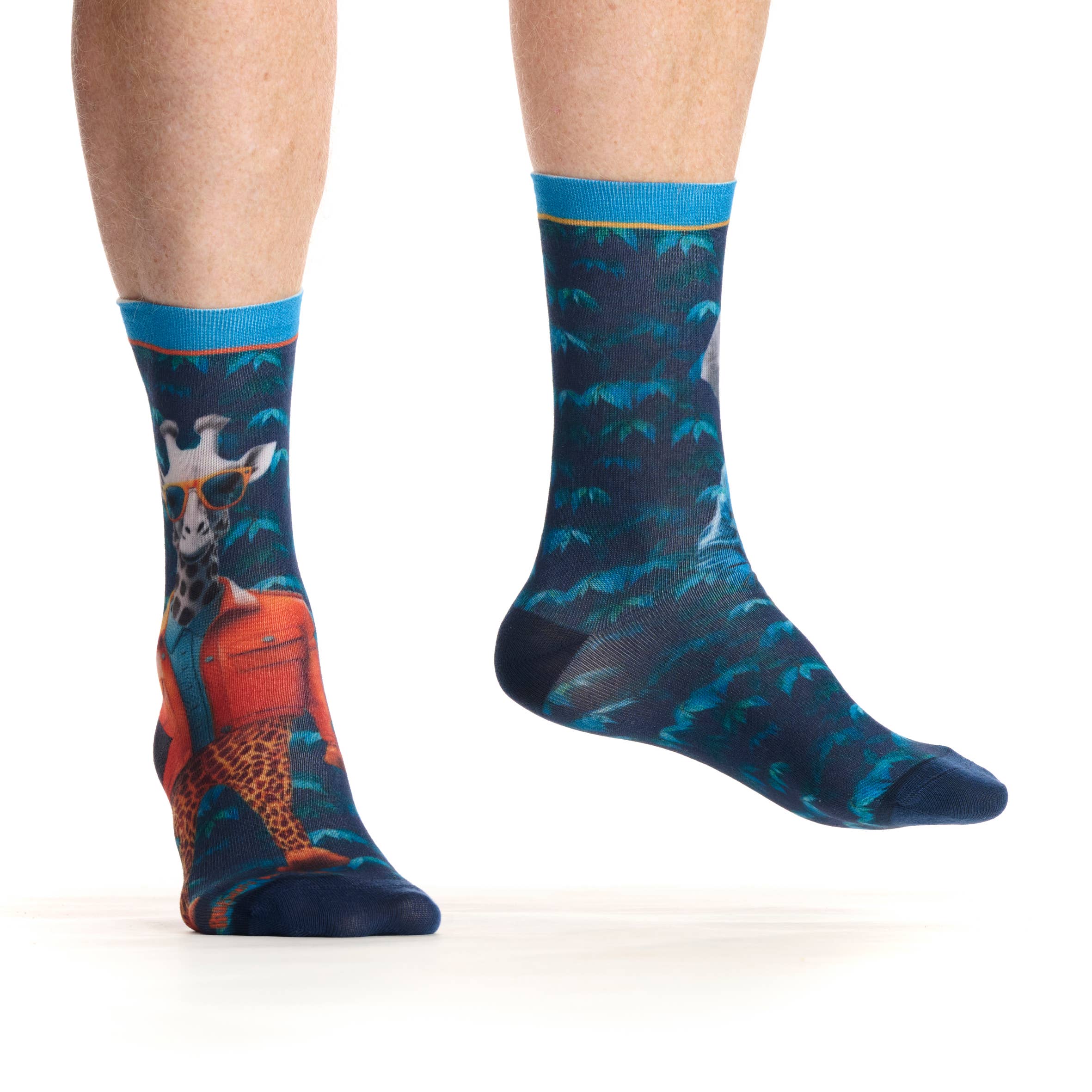 Ruban Rouge – wholesale Strumpor - Unisex – Omatchade strumpor "Gino & Lino" Safari - 39/42- 43/464